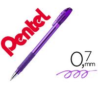 Bolígrafo Pentel Bx487 con tapa violeta