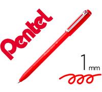 Bolígrafo Pentel Izee 1.0mm Con Tapa Roja - PENTEL