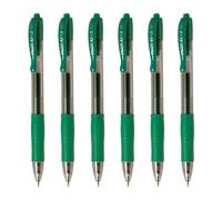 Bolígrafo Pilot G-2 Retráctil 0.7 mm Set 6 Unidades Verde