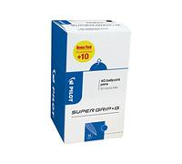 PILOT Bolígrafo Super Grip G Stick - Bolígrafo de punta redonda, trazo mediano, color azul, (40 unidades)., color azul