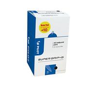 PILOT Bolígrafo Super Grip G Stick - Bolígrafo de punta redonda, trazo mediano, color azul, (40 unidades)., color negro