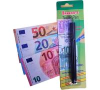 Bolígrafo probador de billetes falsos - Bolígrafo detector de billetes falsos - Detecta falsificaciones - Fácil de llevar, Eficaz, Marcador de control de moneda