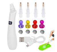 Bolígrafo recogedor de gemas, aplicador eléctrico de diamantes de imitación, construcción de ABS duradera, succión ajustable con modos, bordado de joyería, manualidades, maquillaje, manicura