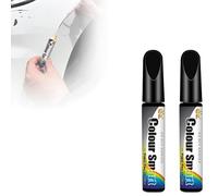 Bolígrafo removedor de rayones para automóvil, lápiz de pintura de relleno de pintura de retoque de automóvil universal para reparación de rayones de pintura de vehículos (2 botellas de negro)