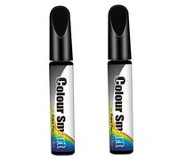 Bolígrafo reparador de arañazos para coche, bolígrafo de pintura de retoque de doble uso con pincel y pulverizador para pulir el coche, negro, 2 uds.