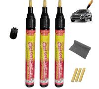 Bolígrafo Retoque Coche,3 Piezas Pluma de Retoque del Coche,Rotulador Arañazos Coche,Clear Car Scratch Repair Remover Pen,Fácil Usar,Se Utiliza para Reparar Mayoría los Rayones Superficiales Menores