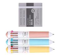 Bolígrafo retráctil, 10 colores, multicolor, suministros escolares para estudiantes, diarios, notas, proyectos de arte, suministros retráctiles