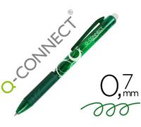 Bolígrafo Retráctil Borrable Q-Connect 0.7 Mm Color Verde - Q-CONNECT