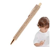 Bolígrafo retráctil con diamantes de imitación de tinta retráctil, bolígrafos retráctiles con cristales brillantes para niños, estudiantes, bocetos, exámenes, escritura suave diaria