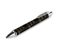 Bolígrafo retráctil de punta fina con diseño de "Blink If You Want Me", color negro, 0,5 mm, 1/2/4 unidades