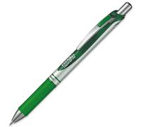 Pentel - Juego de 3 bolígrafos roller tinta de gel EnerGel BL77, verde