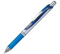 Pentel - Bolígrafo Energel retráctil con punta de bola. Escritura en color azul claro