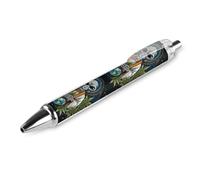 Bolígrafo retráctil negro de punta fina con diseño de Aliens And Weed1, 0,5 mm, 1/2/4 unidades