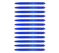 Pilot - Lote de 5 bolígrafos retráctiles Super GRIP G punta media azul