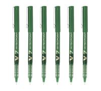 Bolígrafo Roller Pilot V7 Hi-tecpoint Punta Fina 0.7 mm Verde Set 6 Unidades