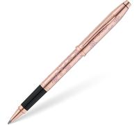 Cross Century II Cherry Blossom - Bolígrafo roller (trazos M, color de escritura: negro, incluye caja de regalo), color oro rosa lacado, herrajes de acero inoxidable chapado en oro rosa