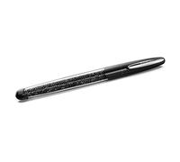 Bolígrafo Rollerball Crystalline, Negro, Cromado OS