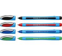 Bolígrafo Schneider Schreibgeräte Slider Memo XB, en paquete de 4 unidades de color negro, rojo, azul y verde