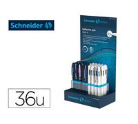 Boligrafo Schneider Take 4 Reciclado 92% Cuatro Colores Expositor De 36 Unidades 160X100X305 Mm