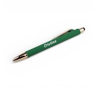 Bolígrafo Set de Escritura Personalizado (Nombre o Texto) Madera Bambu, Tacto suave Regalo hombre Regalos Originales día del padre amigo novio profesor boda bautizo comunión (Verde)