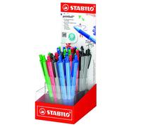 Boligrafo stabilo retractil pointball colorful surtido expositor de 38