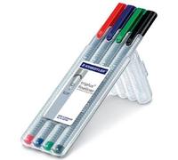 STAEDTLER 334 SB4 - Bolígrafo Punta Fina, 4 Unidades, Multicolor