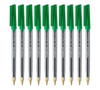 Bolígrafo Staedtler Stick 430 Set 10 Unidades Punta Media Verde