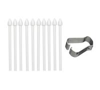 Bolígrafo Stylus S Pen Puntas de Repuesto para Samsung Galaxy S24 Ultra S23 Ultra Tab S9 Tab S8,Touch Screen Pen Nibs,con Herramienta de Pinzas de extracción - 10 Packs (Blanco)