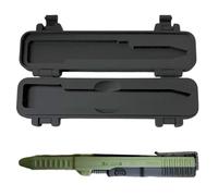 Bolígrafo táctico deslizante - Bolígrafos tácticos deslizantes impresos en 3D para uso diario, recargables, tinta suave, accesorio de escritorio creativo, regalo único para hombres (Green)