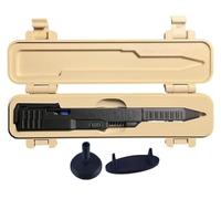 Bolígrafo Táctico Deslizante con Impresión 3D, Herramienta De Escritura Creativa EDC, Recargable, De Tinta Suave Y De Secado Rápido For Hombres(Beige)