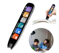 Bolígrafo traductor de escaneo, bolígrafo Lector de escaneo Digital igente para Dislexia, bolígrafo traductor de Fotos Multifuncional con Pantalla táctil de 3,71 Pulgadas, Compatible con traducc