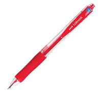 Bolígrafo Uni de 0,5 mm Grip LAKNOCK SN-100, tinta roja, mango rojo 3 uds.