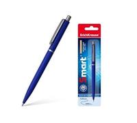 Bolígrafo y Roller marca ERICHKRAUSE modelo Erichkrause Boligrafo Automatico Smart - Recargable con Clip Metalico - Punta de 07mm - Tinta de Secado Rapido - Color Azul
