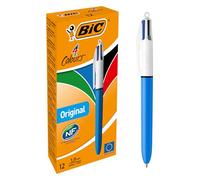 Bolígrafos BIC 4 Colours Original Medium, Caja x12