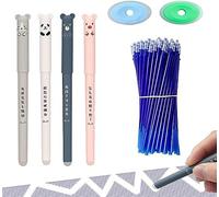 Boligrafos Borrable,Erasable Pen,Boligrafos Borrables,Bolígrafos de Gel Borrables,Bolígrafo de Gel Borrable,4 PCS Tinta de Gel Bolígrafo con20 Recambios,2 Gomas de Borrar,Bolígrafo Borrable,0.35mm