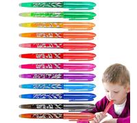 Bolígrafos borrables, bolígrafos borrables multicolores | Bolígrafos de tinta de gel multicolor de 8 colores/12 colores | Bolígrafos de colores de 0,5 mm para papelería de oficina escolar