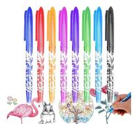 Bolígrafos borrables, bolígrafos borrables multicolores | Tinta de colores surtidos de 8 colores/12 colores - Bolígrafos de tinta gel de 0,5 mm para adultos y niños, dibujo, escritura, planificador