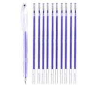 Bolígrafos borrables - Bolígrafos de costura que desaparecen, bolígrafos de marcado de tela | Pluma colcha que pasa a alta temperatura con 10 recambios para , bordados, sastre, alternativa a
