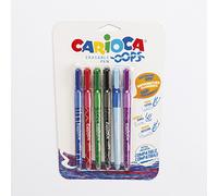 Bolígrafos Borrables Carioca Oops Surtidos Pack 6 Uds.