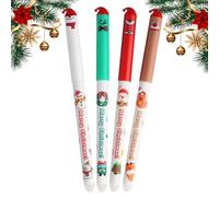 Bolígrafos borrables de gel, herramienta de escritura navideña, bolígrafos de tinta de gel festivos, para enseñar arte, planificar, diario, álbumes de recortes, informes, bocetos, manualidades
