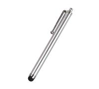 Bolígrafos capacitivos para pantalla táctil, punta de goma, lápiz capacitivo ligero, velocidad de respuesta rápida, tablet, teléfono móvil, suministros escolares, color plateado