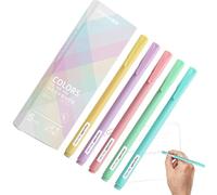 Bolígrafos de colores para álbumes de recortes, 5 bolígrafos coloridos para cuadernos, bolígrafos de escritura creativa, marcadores de tinta de gel multicolor, juego de papelería de dibujo, colección