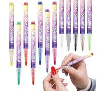 Bolígrafos de esmalte de uñas, 12 colores de bolígrafo 3D, marcadores para contorno de uñas de los pies, para mujeres, viajes, manicura, informal, festival, salón, casa, , boda y