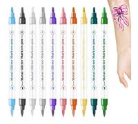 Bolígrafos de esmalte de uñas, marcador de belleza de uñas | Kit de lápiz de uñas de punta de 10 colores de doble punta | Liner de dibujo de secado rápido para diseño de arte profesional