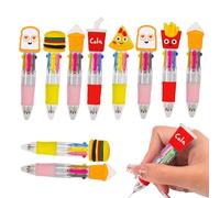 Bolígrafos de Gel | 4 Colores Multicolor con Dibujos Animados,10 Piezas para Escribir Dibujar Firmar con Empuñadura Ergonómica Material de Papelería
