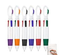 Bolígrafos de gel | 4 en 1 Suministros de oficina coloridos con,6 piezas Bolígrafos de bolas multicolores,Para tomar notas Arte Dibujo Letras Estudio Scrapbooking Niñas Adolescentes Profesores