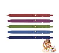 Bolígrafos De Gel - Bolígrafo De Tinta Negra De Secado Rápido | Tinta Negra De Punta Fina, 5 Bolígrafos De Escritura, Bolígrafo De Gel De Color De Secado Rápido Para Oficinas, Escuelas, Arte | T