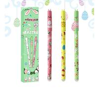 Bolígrafos De Gel Borrables - Lindos Bolígrafos De Tinta Con Forma De Conejito De Pascua, Herramientas De Escritura Sin Errores De 3 Piezas | Bolígrafo Borrable De Deslizamiento Para Niñas, Niño