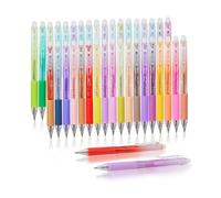 Bolígrafos de gel con borrador, 36 colores de punta fina borrables, suministros de escritura, accesorios de estudio para dibujar, marcar, colorear, aula, tomar notas, diario, oficina, hogar