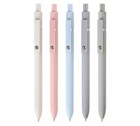 Bolígrafos de gel de secado rápido: bolígrafo de gel Accent, bolígrafos de punta fina, juego de escritura extensible con 5 bolígrafos | Escritura suave, agarre suave, ideal para diario, notas